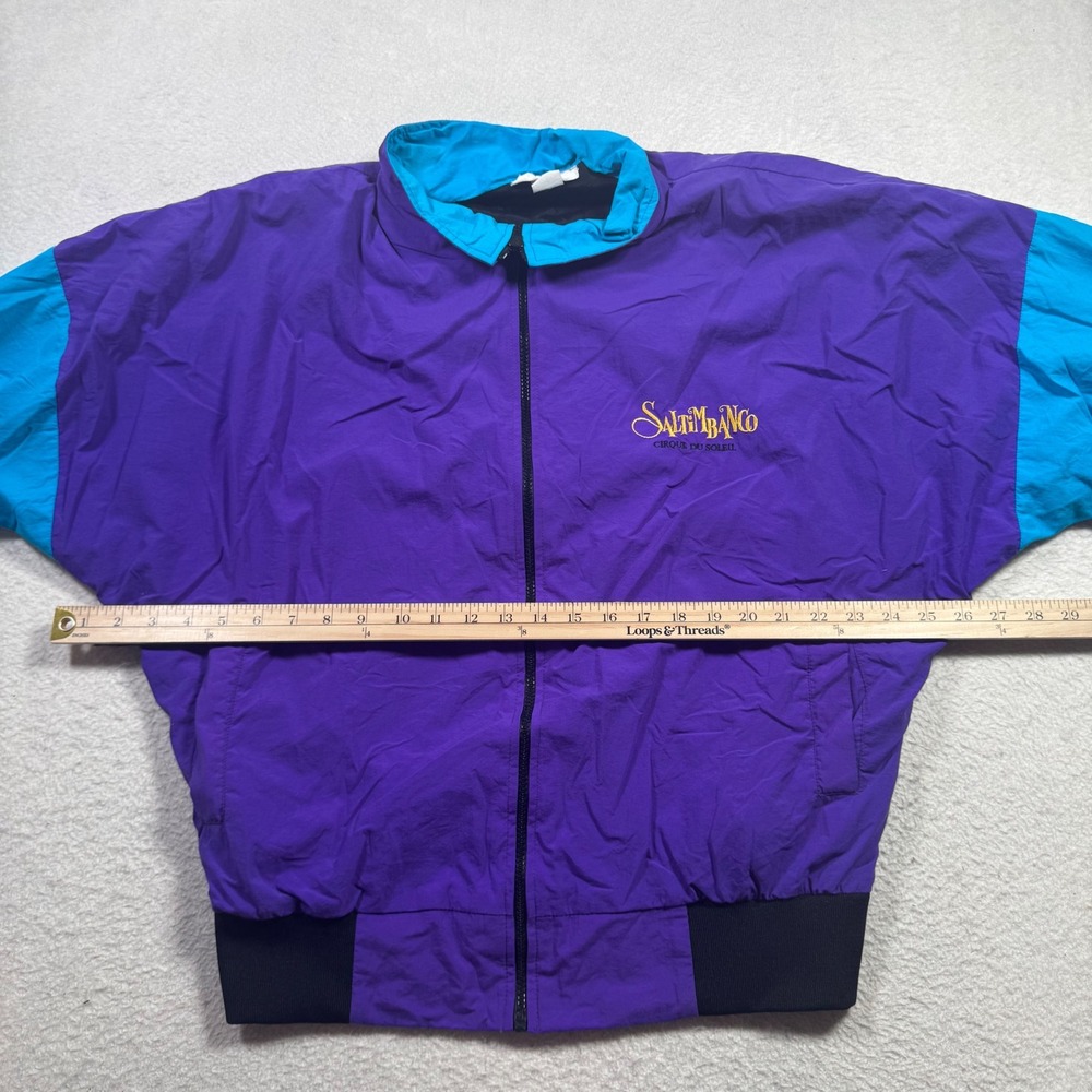 Vision Cirque du Soleil Saltimbanco Jacket Mens Medium Purple Vintage 90s Good - Picture 5 of 11